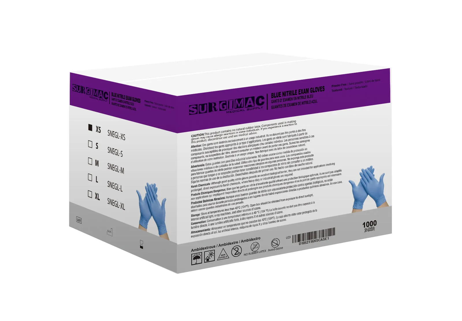 Medical Nitrile Examination Gloves MaxSoft: Comfortable, Flexible, and Durable