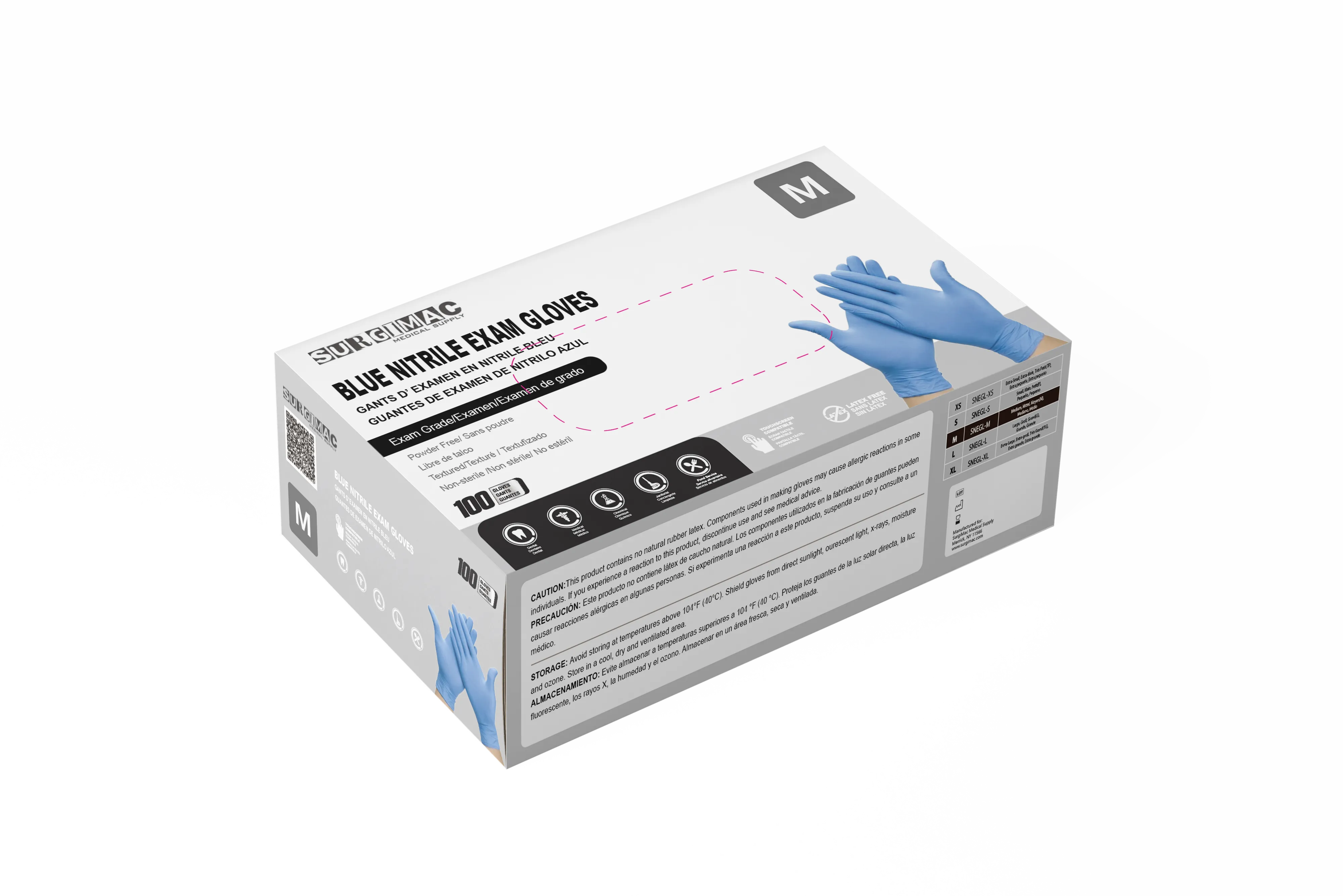 Medical Nitrile Examination Gloves MaxSoft: Comfortable, Flexible, and Durable