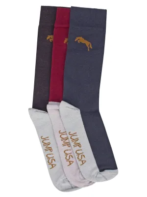 Men Pack of 3 Calf length socks