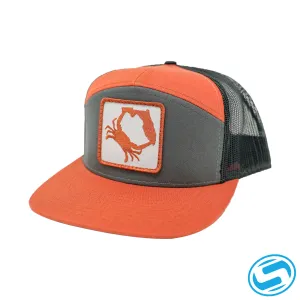 Men's Sodium Crabby Florida Trucker Adjustable Flat Bill Hat