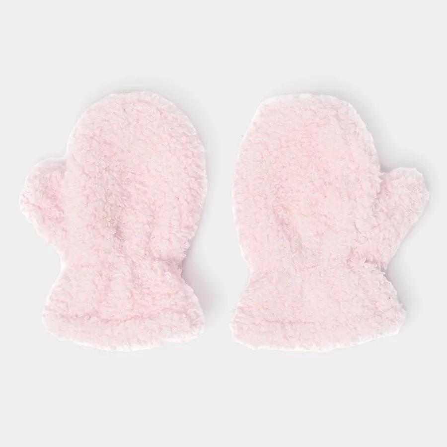 Misty German Teddy Fur Chintz Beanie Set