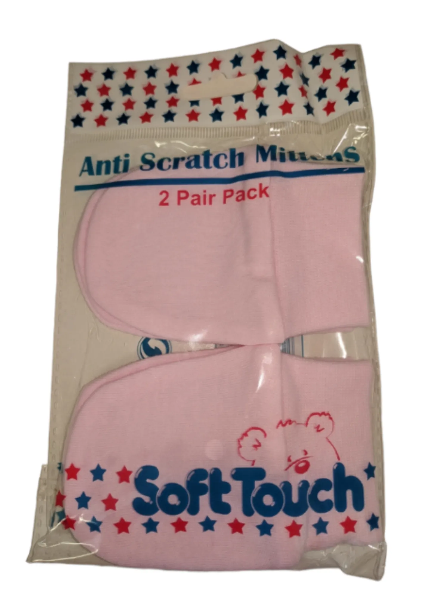 New Born Pink Baby Anti Scratch Mittens