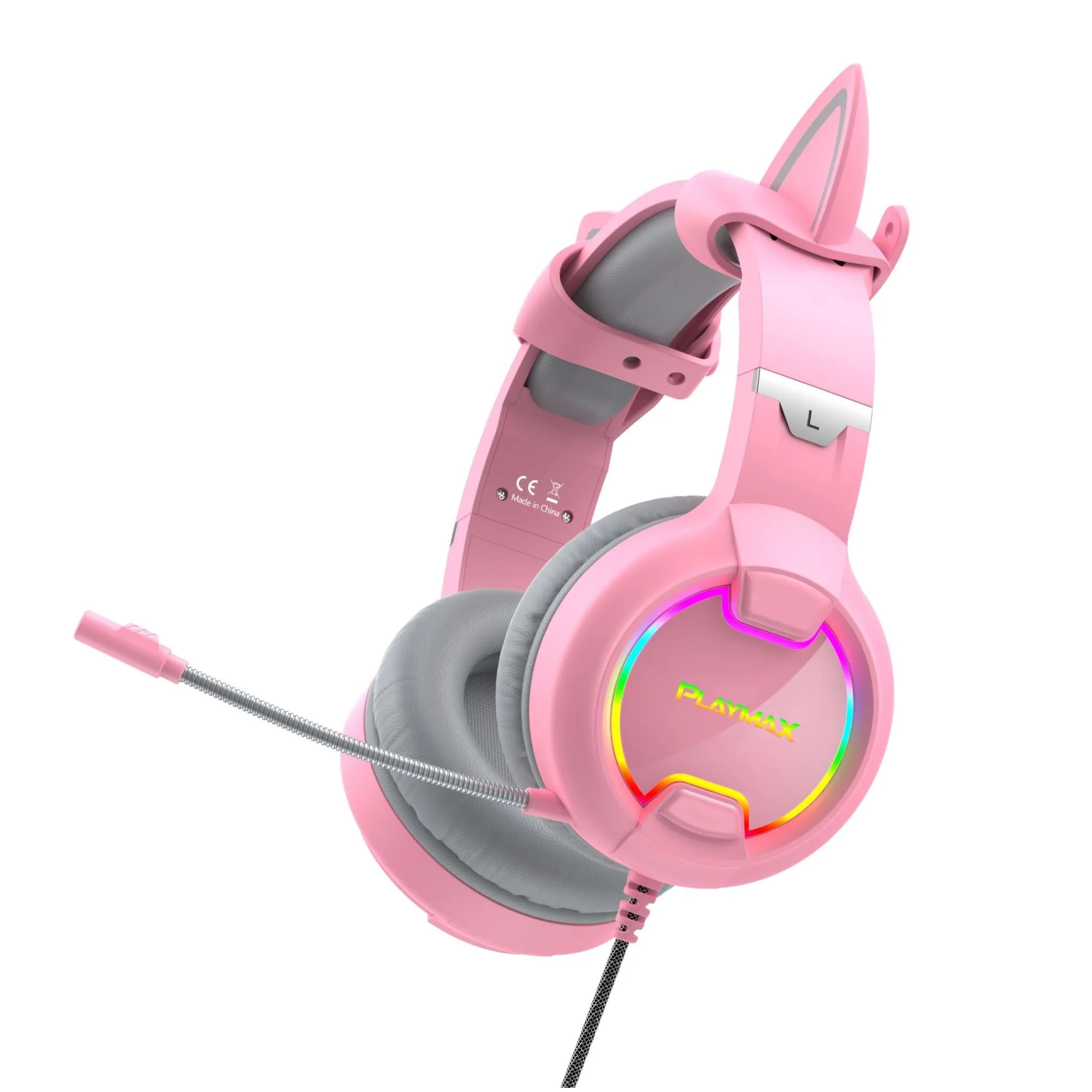 Playmax Pink Taboo Cat Ear Headphones