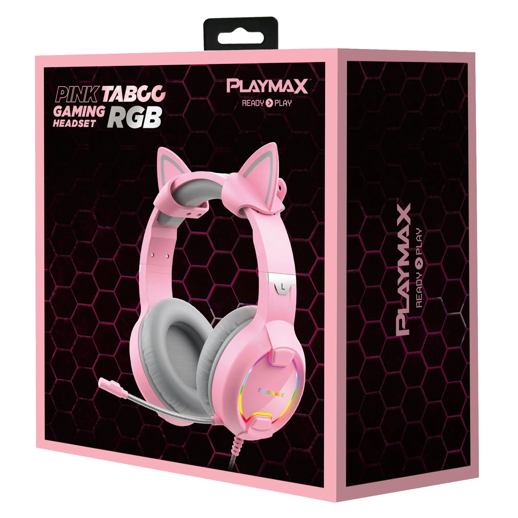 Playmax Pink Taboo Cat Ear Headphones