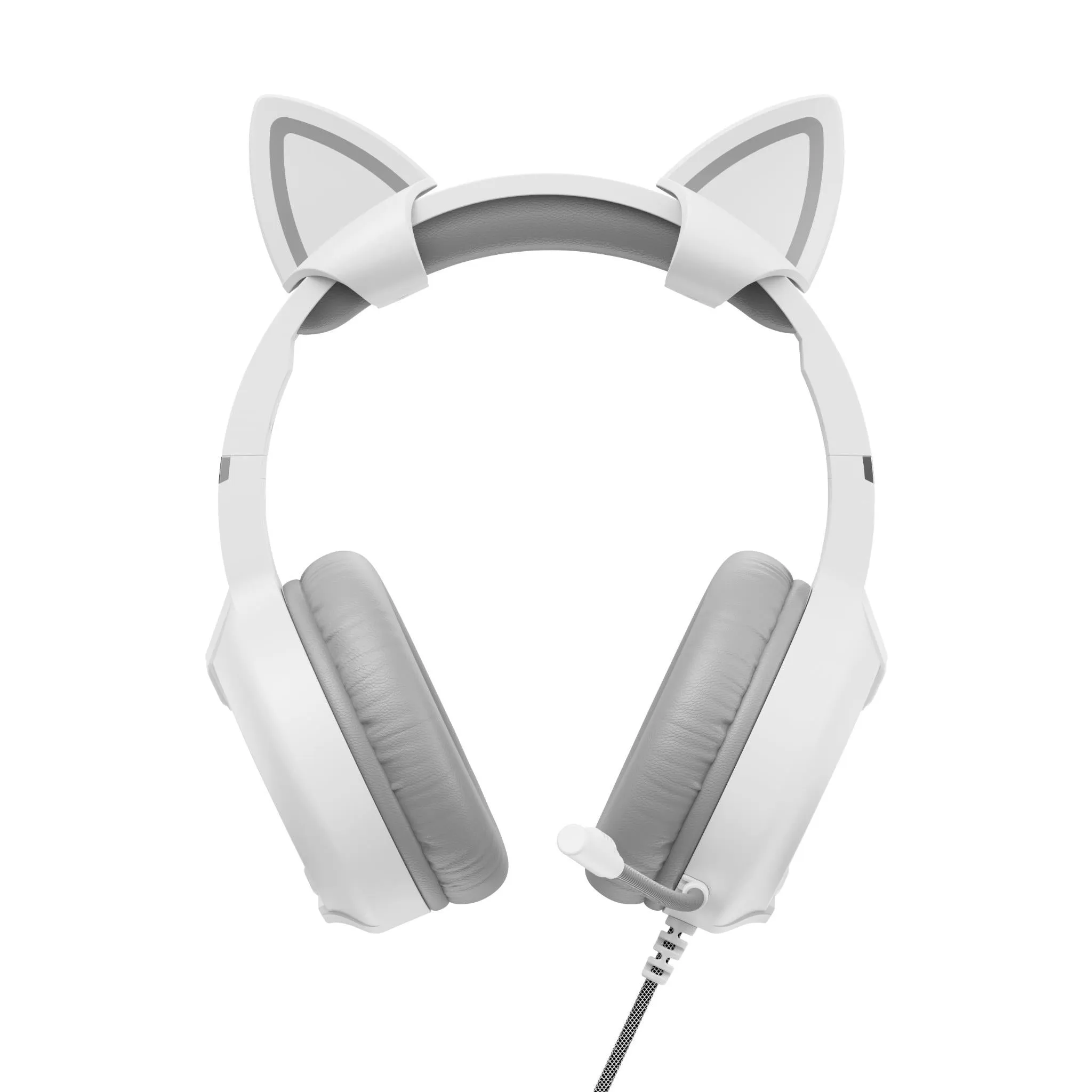 Playmax White Cat Ear Headphones