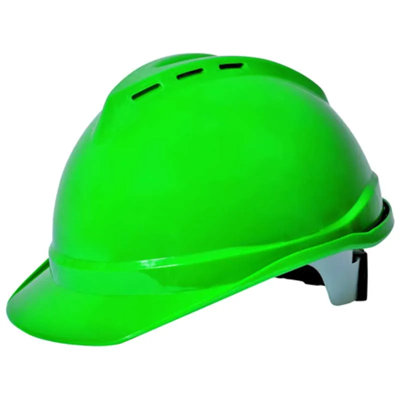 Premium Safety Ventilated Helmet With Textile Ratchet Suspension