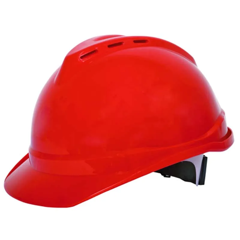 Premium Safety Ventilated Helmet With Textile Ratchet Suspension