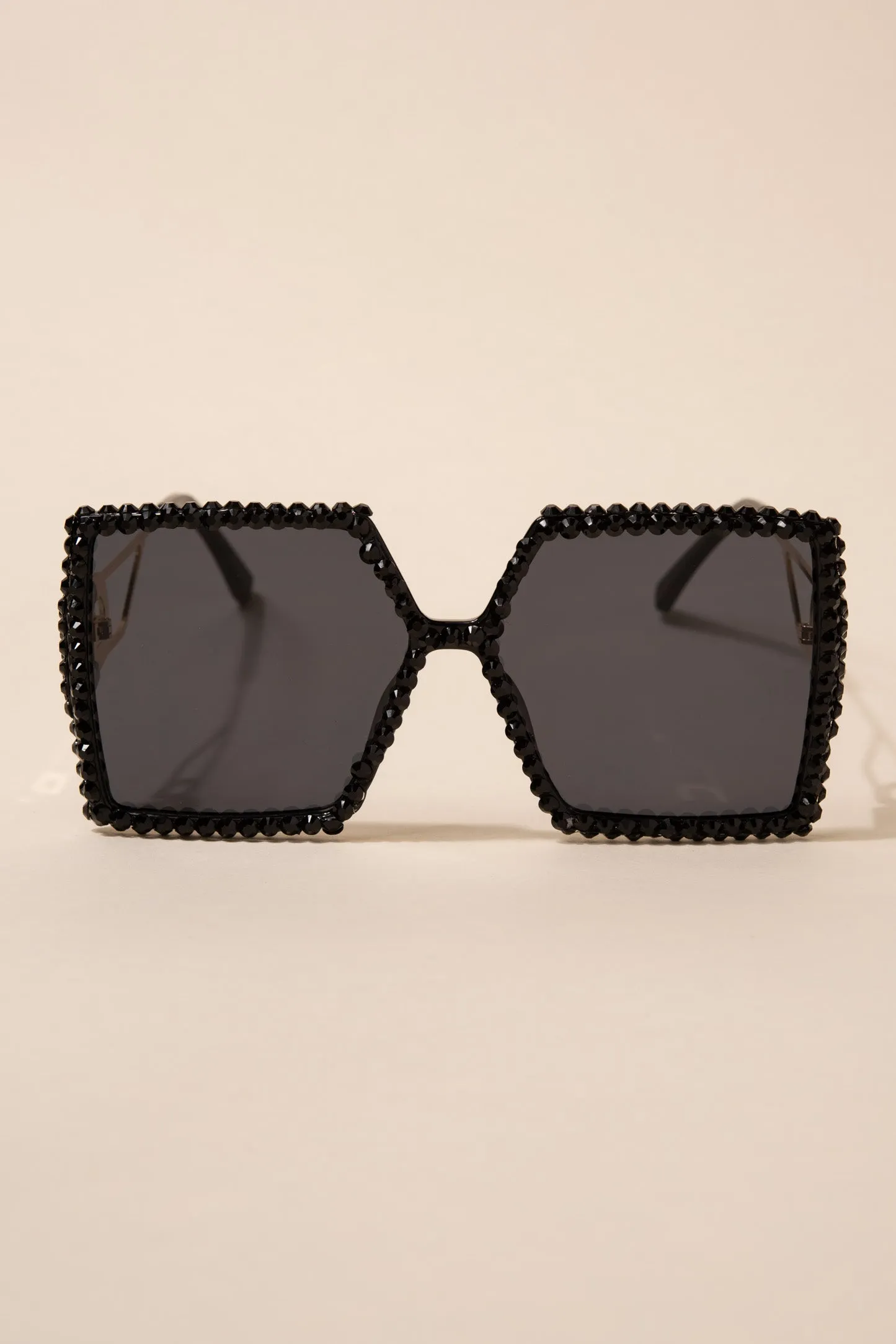 Priscilla Oversized Pentagon Rhinestone Sunglasses