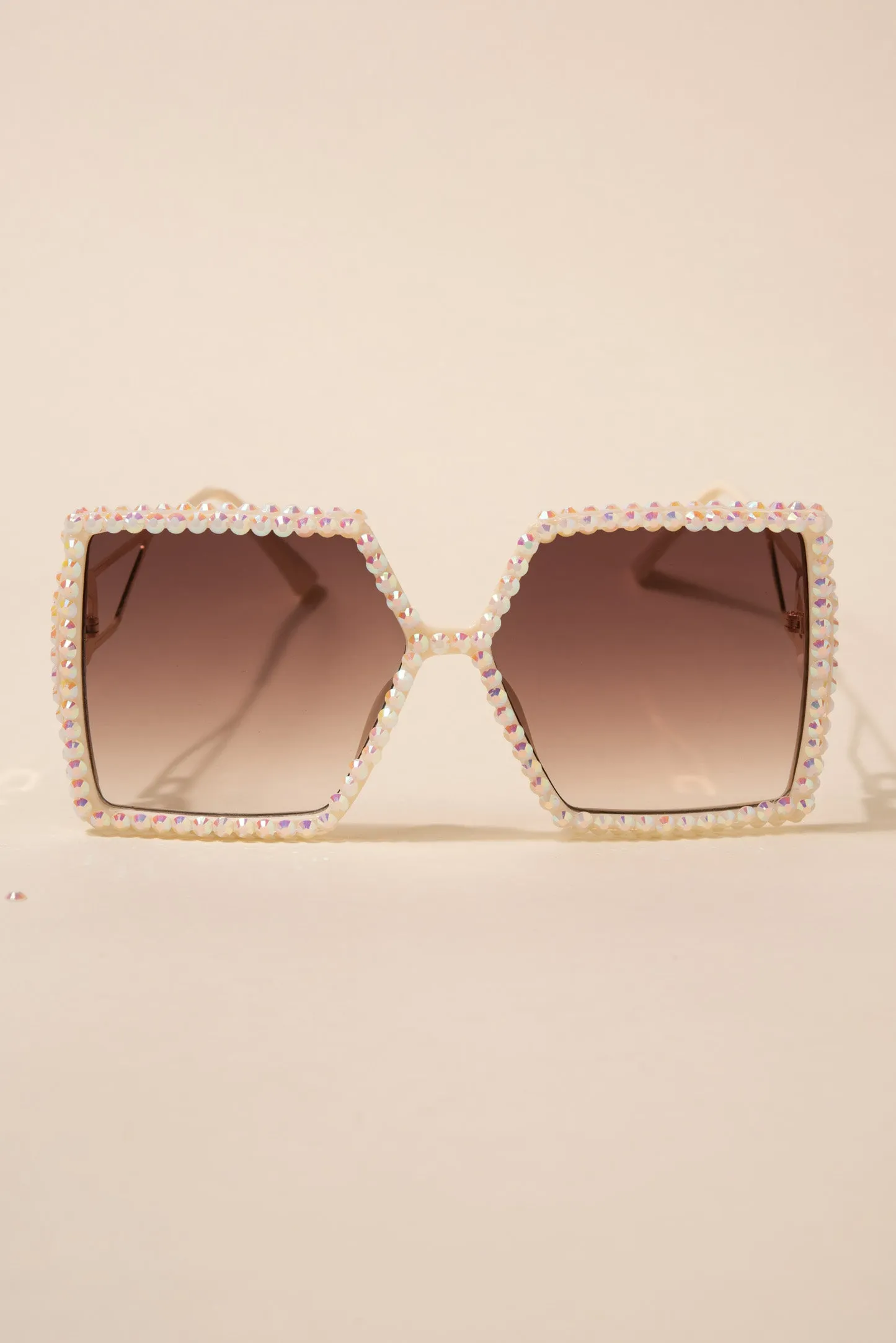 Priscilla Oversized Pentagon Rhinestone Sunglasses