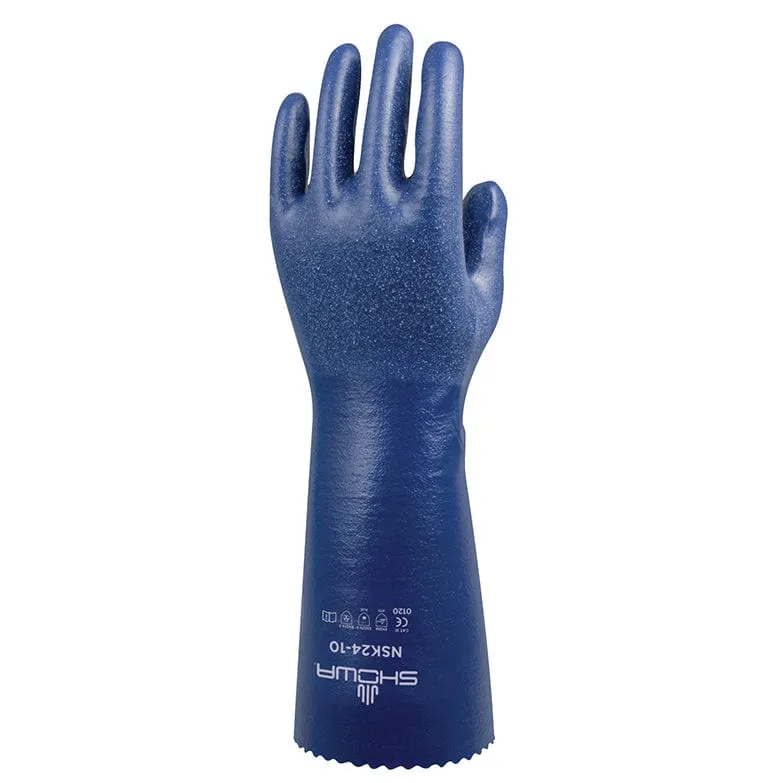 Showa NSK24 Chemical Resistant Safety Nitrile Gloves