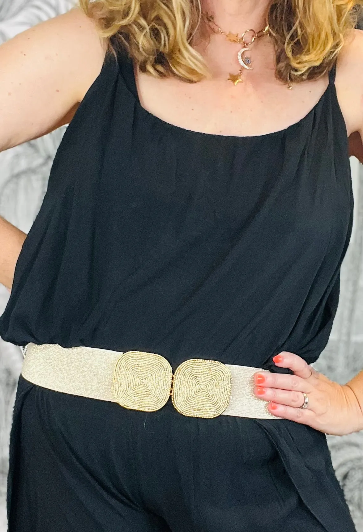 Squircle Sparkle Stretch Belt