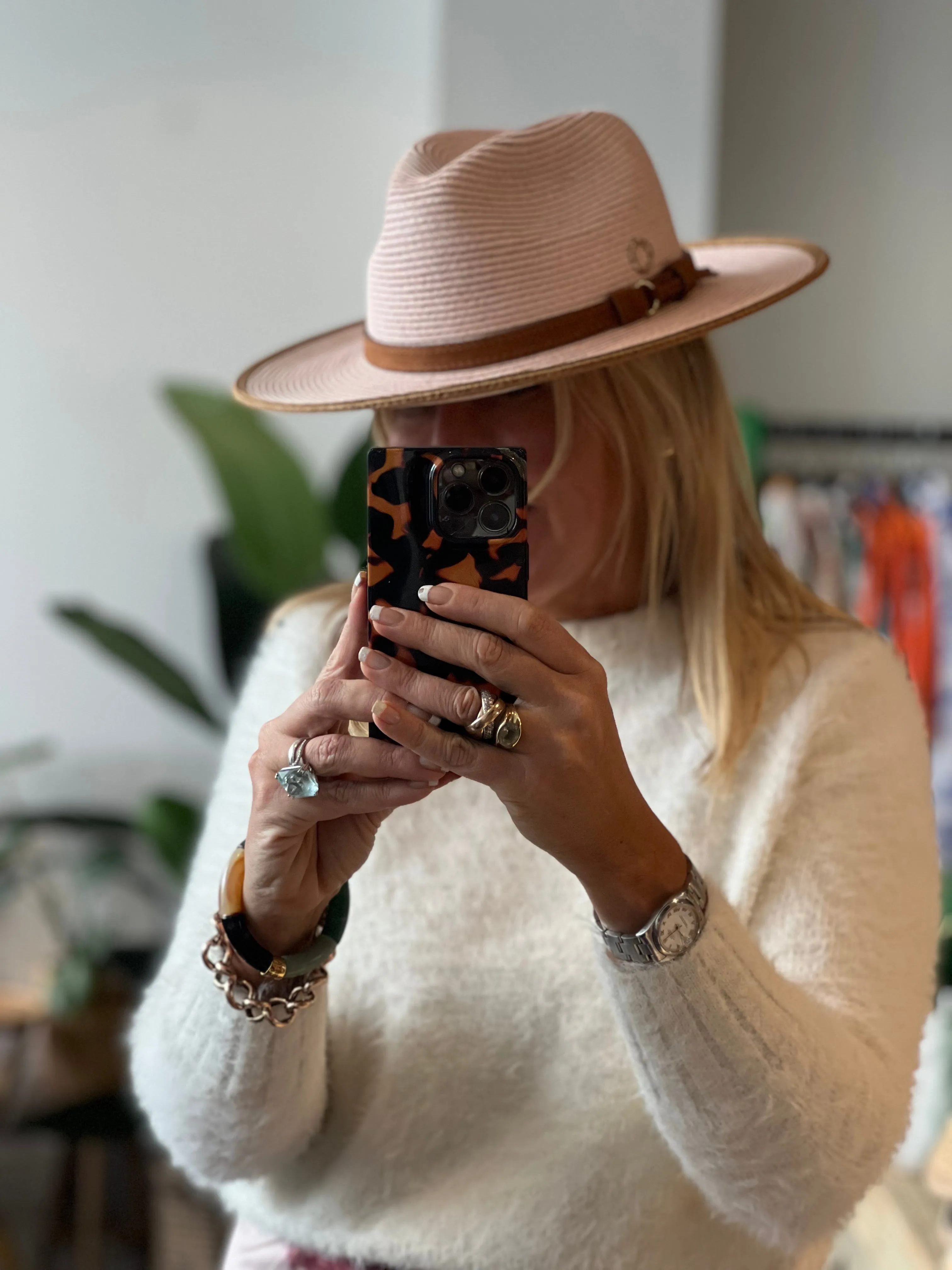 St Tropez Travel Hat - blush