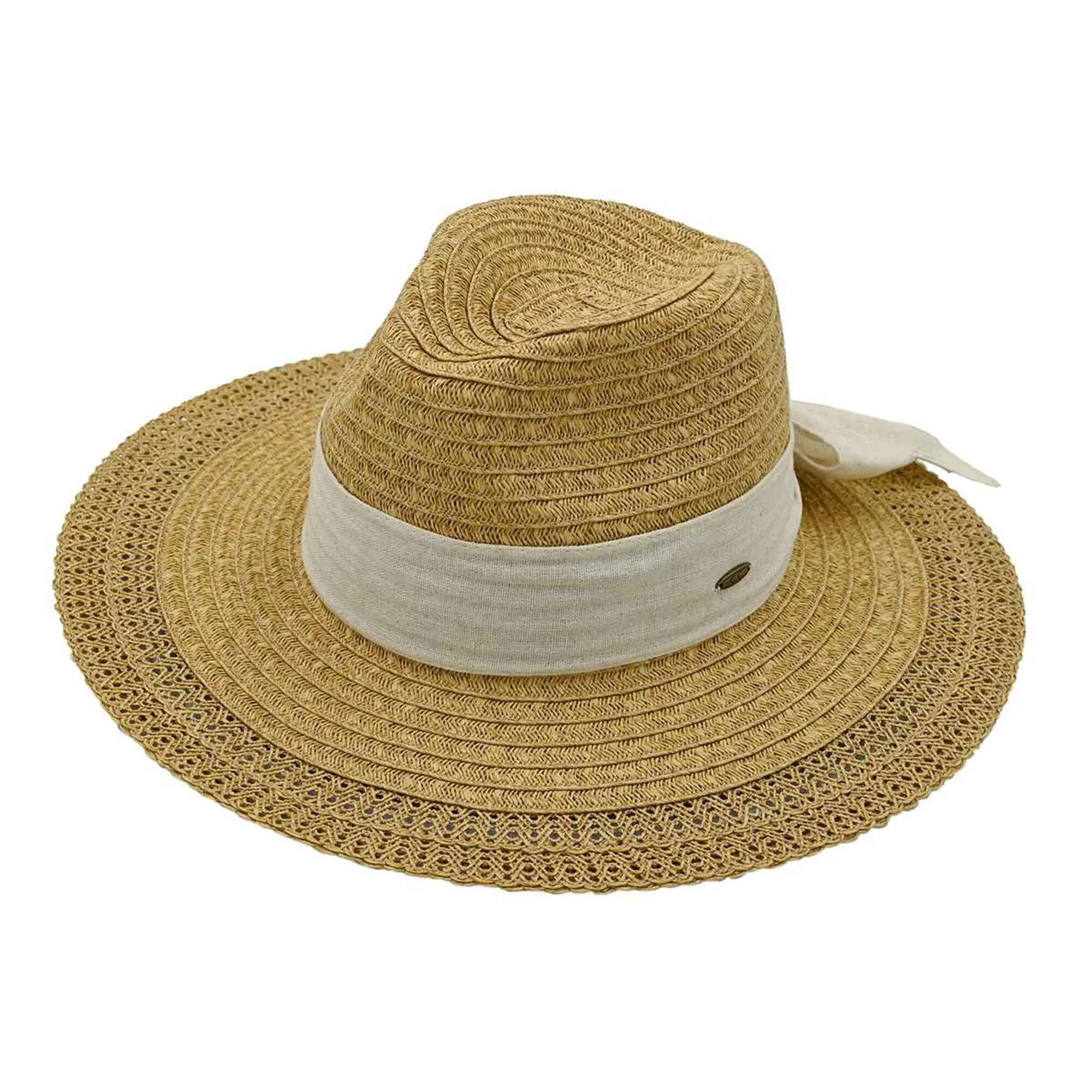 STH06 Bow Trim Panama Hat