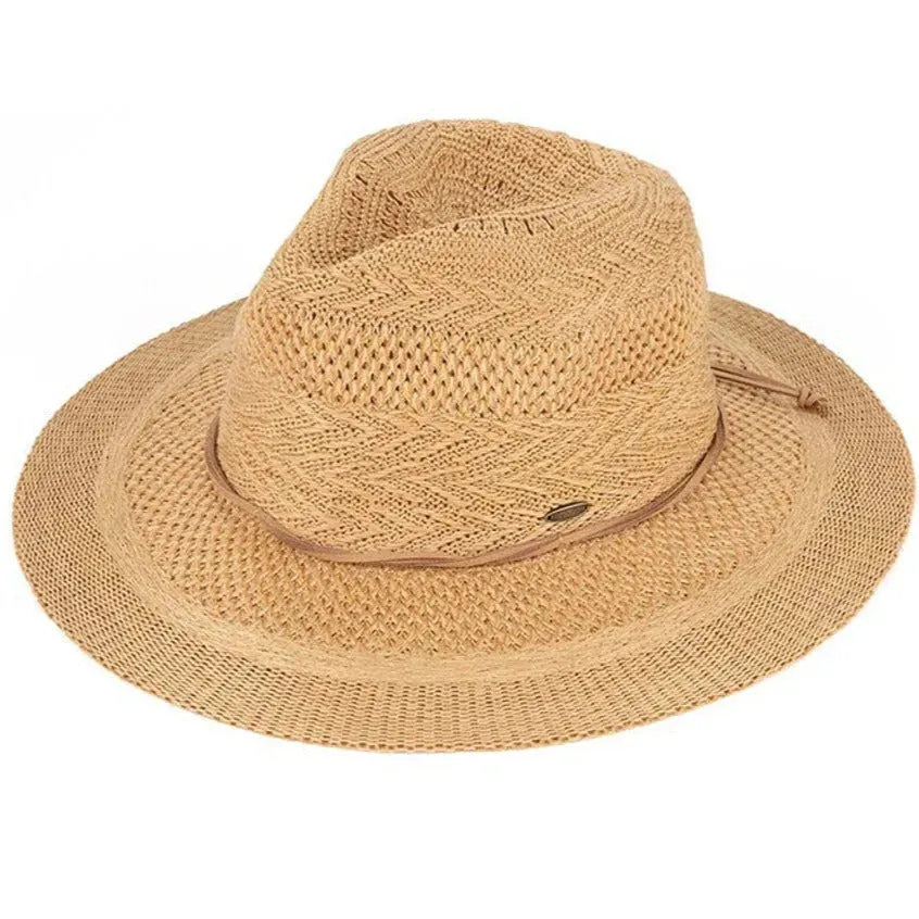 Suede String Panama Hat