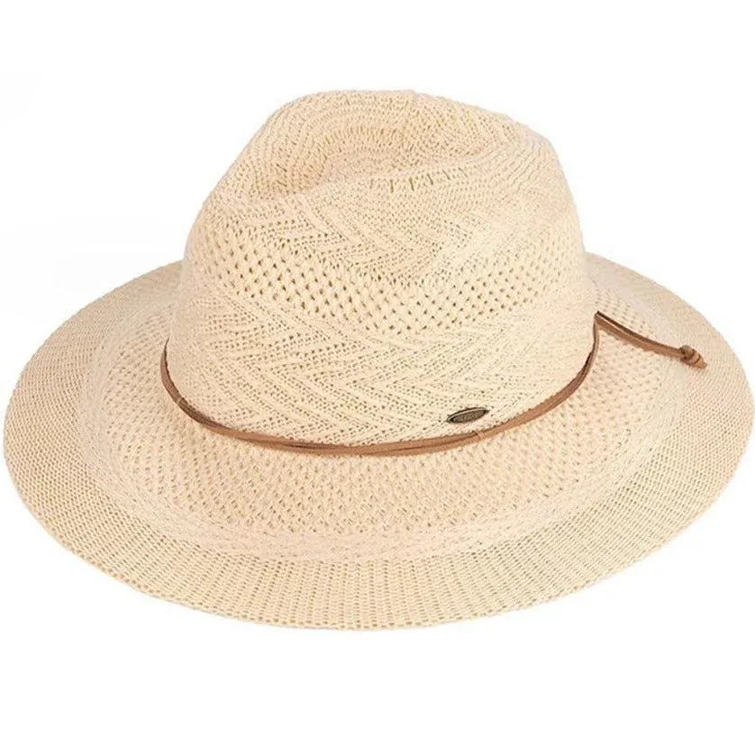 Suede String Panama Hat