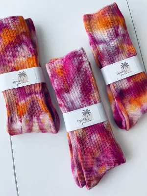 Sunset Bamboo Tie Dye Socks