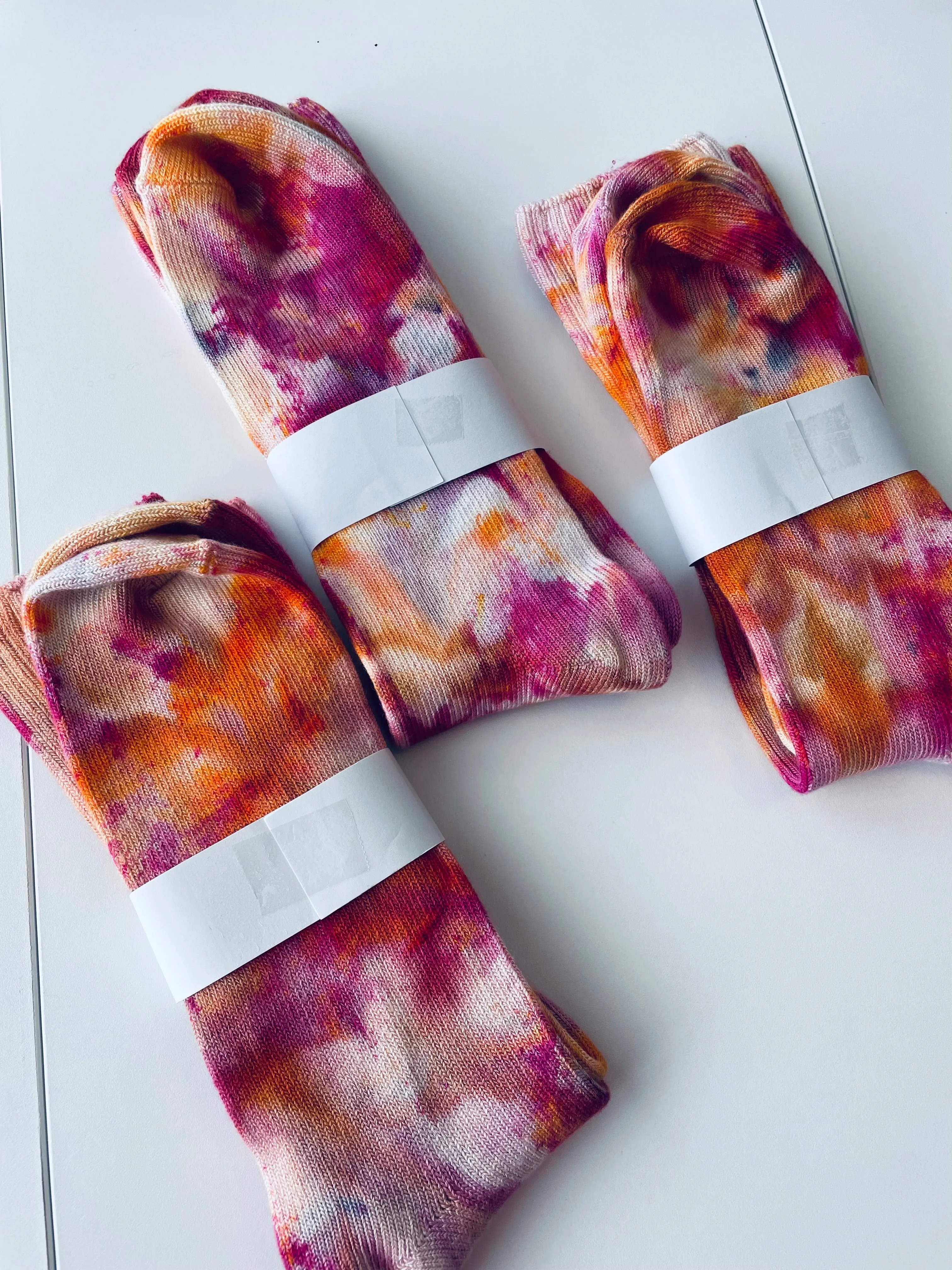 Sunset Bamboo Tie Dye Socks