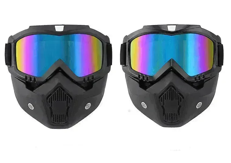 Tactical goggles for motorcycle helmet