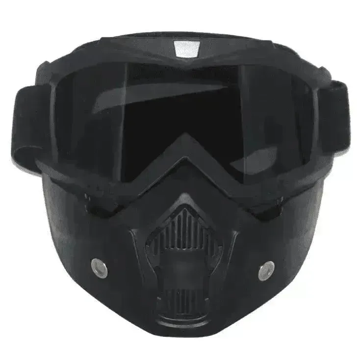 Tactical goggles for motorcycle helmet