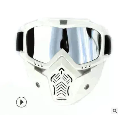 Tactical goggles for motorcycle helmet