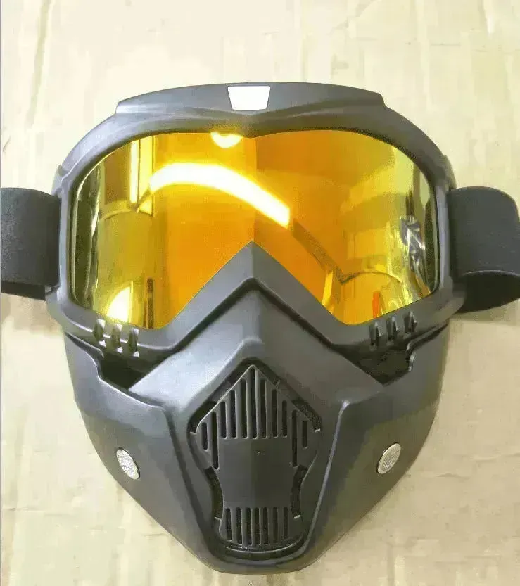 Tactical goggles for motorcycle helmet