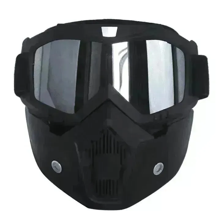 Tactical goggles for motorcycle helmet