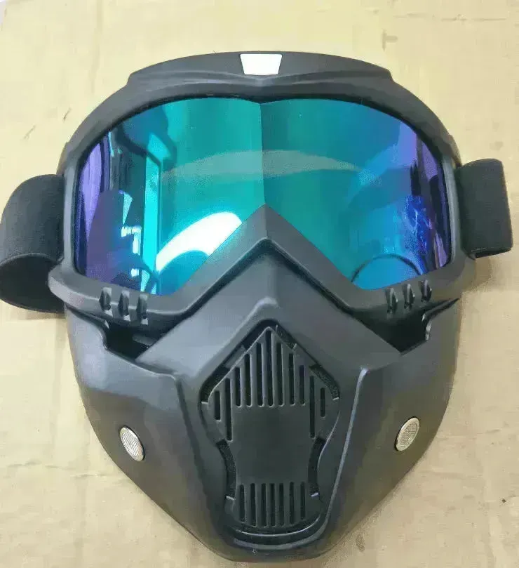 Tactical goggles for motorcycle helmet