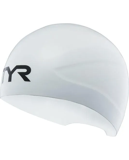 TYR Black Wall Breaker Silicone Race Cap 2.0