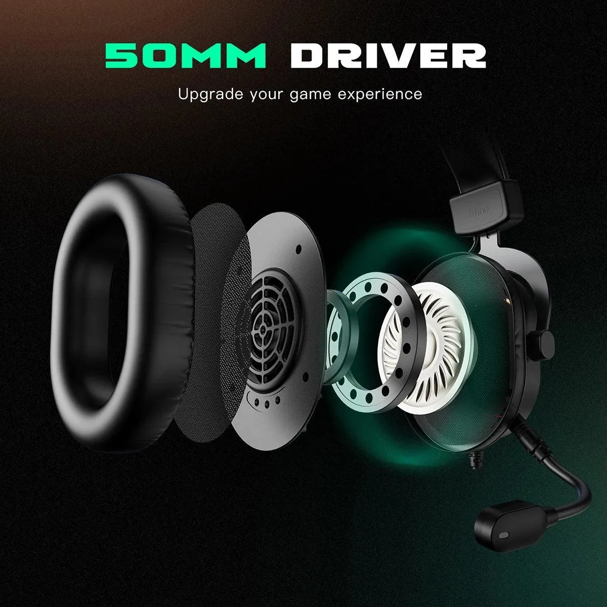 Ultimate Fifine RGB Gaming Headset with Virtual 7.1 Surround Sound and Customizable EQ for Gamers