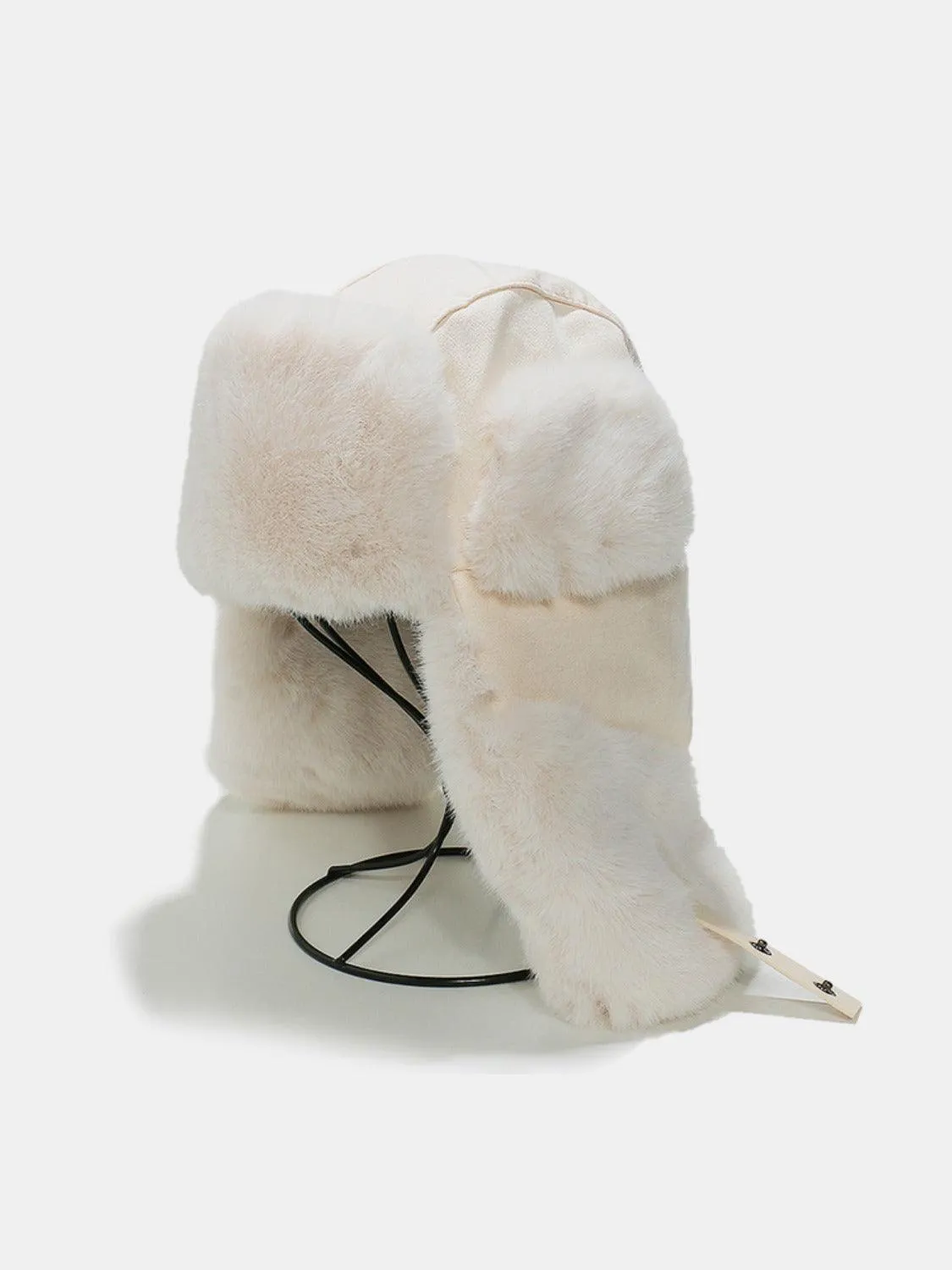 Winter Hat Faux Suede Thermal Fuzzy Earmuffs