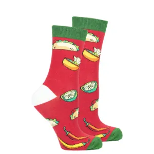 Women's Chili Tacos Crew Socks